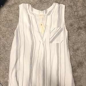 Brand new white striped dress